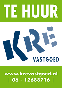Te huur poster KRE Vastgoed